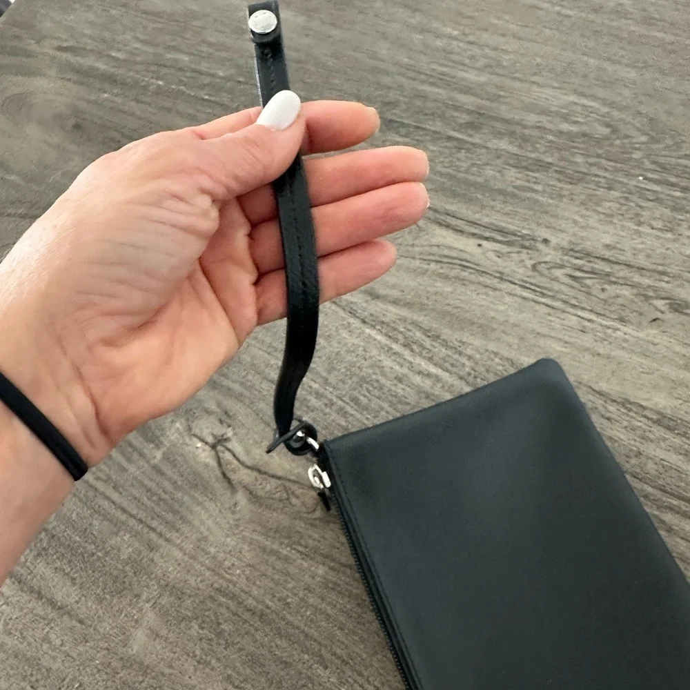 Coach Black and Blue Wristlet‎ Bag